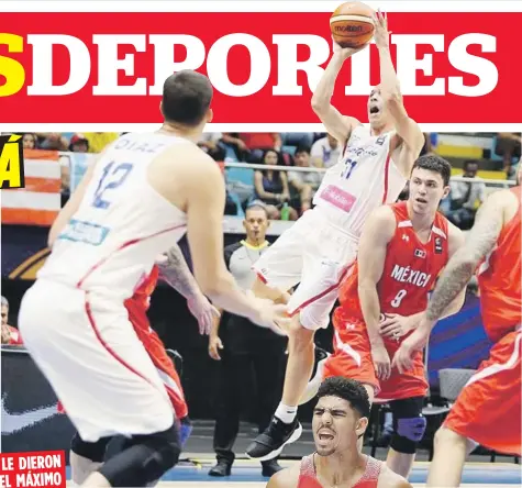  ??  ?? LE DIERON EL MÁXIMO Lo que más complació al dirigente Eddie Casiano fue la entrega total en ambos lados de la cancha del grupo que tuvo a su mando en el AmeriCup. Y aunque destacó el buen desempeño de jugadores como el veterano Carlos Rivera (arriba),...