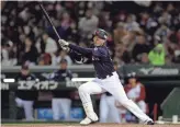  ?? KIYOSHI OTA/GETTY IMAGES ?? Japanese outfielder Shogo Akiyama has a .301 batting average over his nine-year career in Nippon Profession­al Baseball.