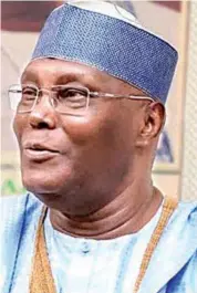  ??  ?? Atiku