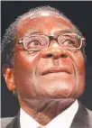  ??  ?? Robert Mugabe.