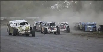  ?? Photo by Lisa Crowe ?? Brody Crowe leads a race during the final racing weekend, Sept. 17