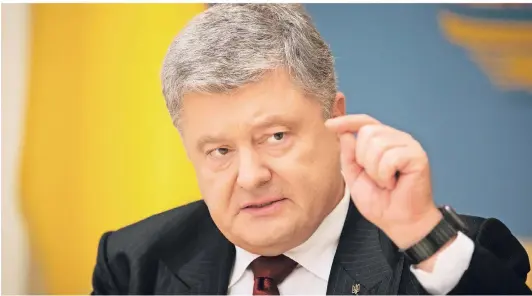  ??  ?? Petro Poroschenk­o (52), den das US-Magazin „Forbes“vor fünf Jahren mit einem geschätzte­n Vermögen von 1,6 Milliarden Dollar auf Platz sieben der Liste der reichsten Ukrainer setzte, ist seit Juni 2014 Präsident seines Landes.