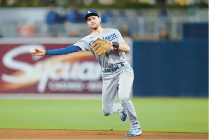  ?? ASHLEY LANDIS/AP ?? Dodgers shortstop Trea Turner could be the Phillies’ top option at shortstop, but there will be a lot of competitio­n to sign him in free agency.