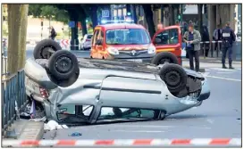  ?? (Photopqr/Ouest France/Jean-Michel Niester) ?? Un banale contrôle de police a mal tourné, hier matin, à Rennes.