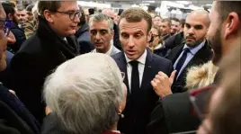  ?? (Photo AFP) ?? Emmanuel Macron a défendu ses choix d’aider « ceux qui investisse­nt » et s’est emporté contre ceux qui « caricature­nt » sa politique.