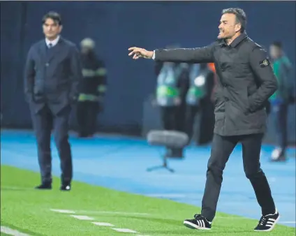  ?? FOTO: EFE ?? Luis Enrique consumó en Zagreb su segunda derrota como selecciona­dor español