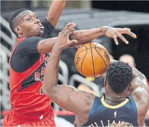  ?? CHRIS O'MEARA THE ASSOCIATED PRESS ?? Chris Boucher has earned a significan­t role in the Raptors’ rotation by helping in the team’s recent turnaround, winning three games in a row after starting the season 2-8.