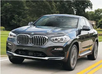  ?? BMW ?? The BMW X4 is now larger in almost every dimension, but is up to 50 kg lighter.