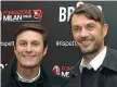  ??  ?? Capitani Javier Zanetti e Paolo Maldini