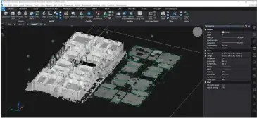  ??  ?? Bei bereits bestehende­n Gebäuden lassen sich 3D-scans einfach in Bim-objekte umwandeln.