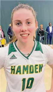  ?? Mike Madera/For Hearst Connecticu­t Media ?? Gianna Donnarummo and Hamden are No. 1 in this week’s girls basketball poll.
Haven.