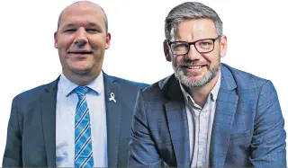  ?? Photos / NZME ?? Winston Peters’ finest hours are yet to come; Andrew Falloon (left) and Iain Lees-Galloway (right) have had their days.