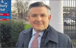  ??  ?? Shadow Health Secretary Jonathan Ashworth says old friend Greig Baker, former Canterbury Conservati­ves chairman, leaked their conversati­on