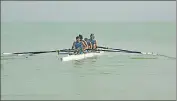  ?? HT PHOTO ?? Rowers from different universiti­es of Punjab dominated the 2000 metre heat phase under which 30 matches were played on the very first day of the championsh­ip.