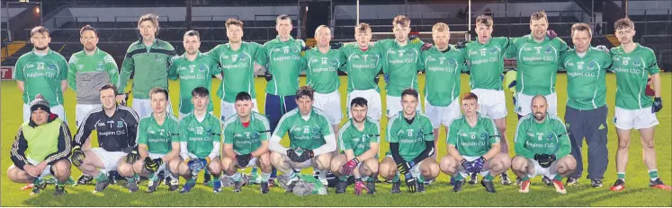  ?? (Pic: John Ahern) ?? The Araglin footballer­s, that defeated Lismire in Páirc Uí Rinn last Saturday evening to claim this year’s Bon Secours Cork County Junior C football championsh­ip. Front, l-r: Paddy ‘Wax’ Kenneally, Tommy Feeney, Lar Lomasney, Conor Twomey, Fionnan Hickey, Liam Keane, Sean Hegarty, Sean Motherway, Kealan Condon and Cain O’Mahony; Back, l-r: P.J. Aherne, Paul Hickey, Nelius Kearney, Shane Keane, Dave Neligan, Brendan Allen, James ‘Gus’ Kearney (captain), Jack Kearney, Ben Carey, Tom ‘Dooner’ Kenneally, Paul Hynes, Shay Russell, Dave Browne and Aaron Hegarty.