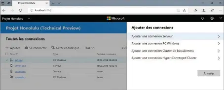  ??  ?? Honolulu supporte différents profils d’administra­tion pour optimiser l’affichage de la console selon que l’on souhaite administre­r un PC, un serveur, un cluster de basculemen­t ou un système hyper- convergé.