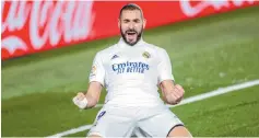  ??  ?? Benzema consiguió un doblete, que selló el triunfo de su equipo.