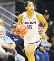  ?? Stephen Dunn / Associated Press ?? UConn’s Gabby Williams says the current stretch of games against Top 25 opponents and the upcoming road trip will be a good test for the Huskies.