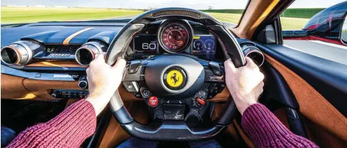  ??  ?? Left: Ferrari’s V12 was honoured at last year’s Internatio­nal Engine Awards,
finishing runner-up in the ‘best performanc­e engine’ category