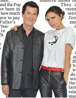  ??  ?? FUtURE planS: Victoria Beckham with Simon Fuller