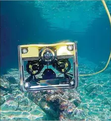  ??  ?? LENTES.
La cámara es de 1.080p, optimizada para el fondo marino.