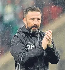  ?? Picture: SNS. ?? Aberdeen manager Derek McInnes is upset to be losing four players but confident of making his squad as competitiv­e as it was last season.