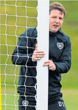  ?? Picture: SNS. ?? Daniel Stendel: Doubts over whether he will be Hearts manager in the Championsh­ip next season.