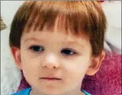  ?? FILE PHOTO ?? Scott ‘’Scotty’’ McMillan was tortured and beaten to death at age 3 in 2014. A trust was establishe­d to assist his older brother.