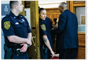  ?? EDUARDO MUNOZ ALVAREZ-POOL / GETTY IMAGES ?? Bill Cosby arrives at the courthouse in Norristown, Pa., on Thursday, the fourth day of jury deliberati­ons in his sexual assault trial.