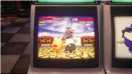  ??  ?? ABOVE Despite Sega’s lack of direct involvemen­t in developmen­t, there are references to Yu Suzuki’s work with the firm, including Virtua Fighter 2 parody game ChobuChanF­ighter, housed in Sega Astro City arcade cabinets