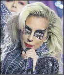  ?? COMPTON / CCOMPTON@AJC.COM ?? Lady Gaga, shown here during her Super Bowl LI halftime show, will perform Sunday at the Grammys.CURTIS