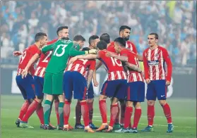  ?? FOTO: SIRVENT ?? El Atlético de Madrid se impuso con claridad al Olympique de Marsella en la final