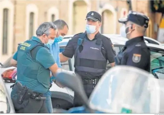  ?? JESÚS MARÍN ?? Markus A. antes de entrar a juicio en la Audiencia de Cádiz.