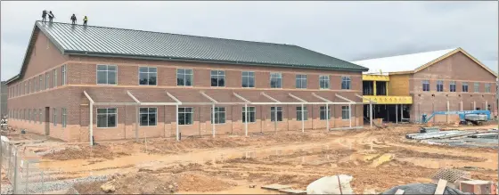  ?? Contribute­d ?? The College and Career Academy, now under constructi­on on the Benton Place Campus, is scheduled to open in August 2023.