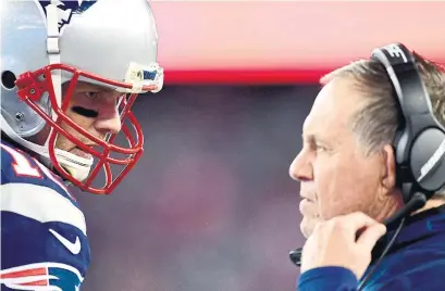  ?? BILLIE WEISS GETTY IMAGES ?? Tom Brady and Bill Belichick have been so successful the last two decades that their early-season struggles are being celebrated.