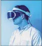  ?? JUSTIN KANEPS / THE NEW YORK TIMES ?? A man wears a Sony PlayStatio­n VR headset at Sony Interactiv­e Entertainm­ent in San Mateo, Calif. As of midFebruar­y, the company had sold 915,000 of the headsets.