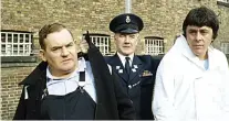  ??  ?? ORIGINAL PORRIDGE: The classic prison sitcom with Ronnie Barker, Fulton Mackay and Richard Beckinsale