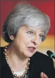  ??  ?? UNDER PRESSURE: Can Theresa May confound expectatio­ns that she will lose a vote on her Brexit plan?