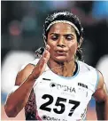  ?? / DIBYANGSHU SARKAR / AFP ?? Sprinter Dutee Chand has a bone to chew with the IAAF.