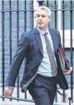  ?? PHOTO: AP ?? More talks: UK Brexit Secretary Stephen Barclay is due in Brussels tomorrow for further discussion­s.