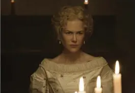  ?? BEN ROTHSTEIN, THE ASSOCIATED PRESS ?? Nicole Kidman is Martha Farnsworth, who runs a girls’ school during the Civil War in “The Beguiled.”