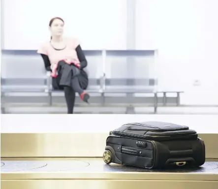  ?? GETTY IMAGES ?? Luggage can sometimes look as road weary as passengers’ in-transit clothing.