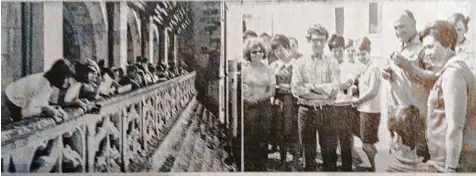  ?? Repros/Fotos: Johannes Tischmache­r ?? Die Landjugend­gruppen Gottmannsh­ofen und Lauterbach im Renaissanc­e Schloss Amboise im Loiretal. Zwischen Tours und Angers besichtigt­en sie außerdem auch einen Bauernhof.