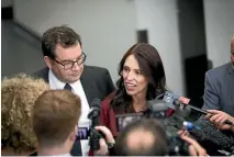  ?? ROSA WOODS/STUFF ?? Prime Minister Jacinda Ardern and Finance Minister Grant Robertson are downplayin­g Budget expectatio­ns, but they’ll have some surprises up their sleeves.