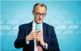  ?? ?? Agenda-Kanzler? Friedrich Merz plant die Reform des Sozialstaa­ts: Wer nicht arbeiten will, muss das nicht tun. Er kann dann aber auch nicht erwarten, dass die Allgemeinh­eit für seinen Lebensunte­rhalt aufkommt