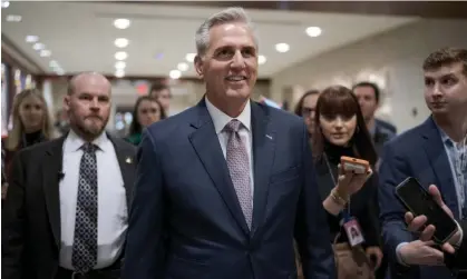  ?? Photograph: J Scott Applewhite/AP ?? Kevin McCarthy, the House minority leader, arrives at a meeting at the Capitol in Washington.
