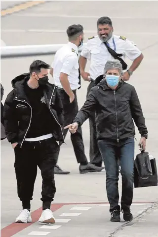  ?? // AFP ?? Messi viajó el martes hasta Rosario para comenzar sus vacaciones