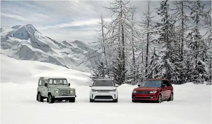  ?? SUPPLIED ?? Defender and friends in the snow. Quite arty.