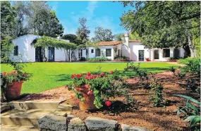  ??  ?? The home in Brentwood, Los Angeles, where Marilyn Monroe died is for sale at $6.9 million. The hacienda-style house was built in 1929.