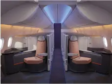  ?? Flydubai ?? Flydubai’s business-class suites offer passengers direct access to the aisle, as well as additional storage for bags